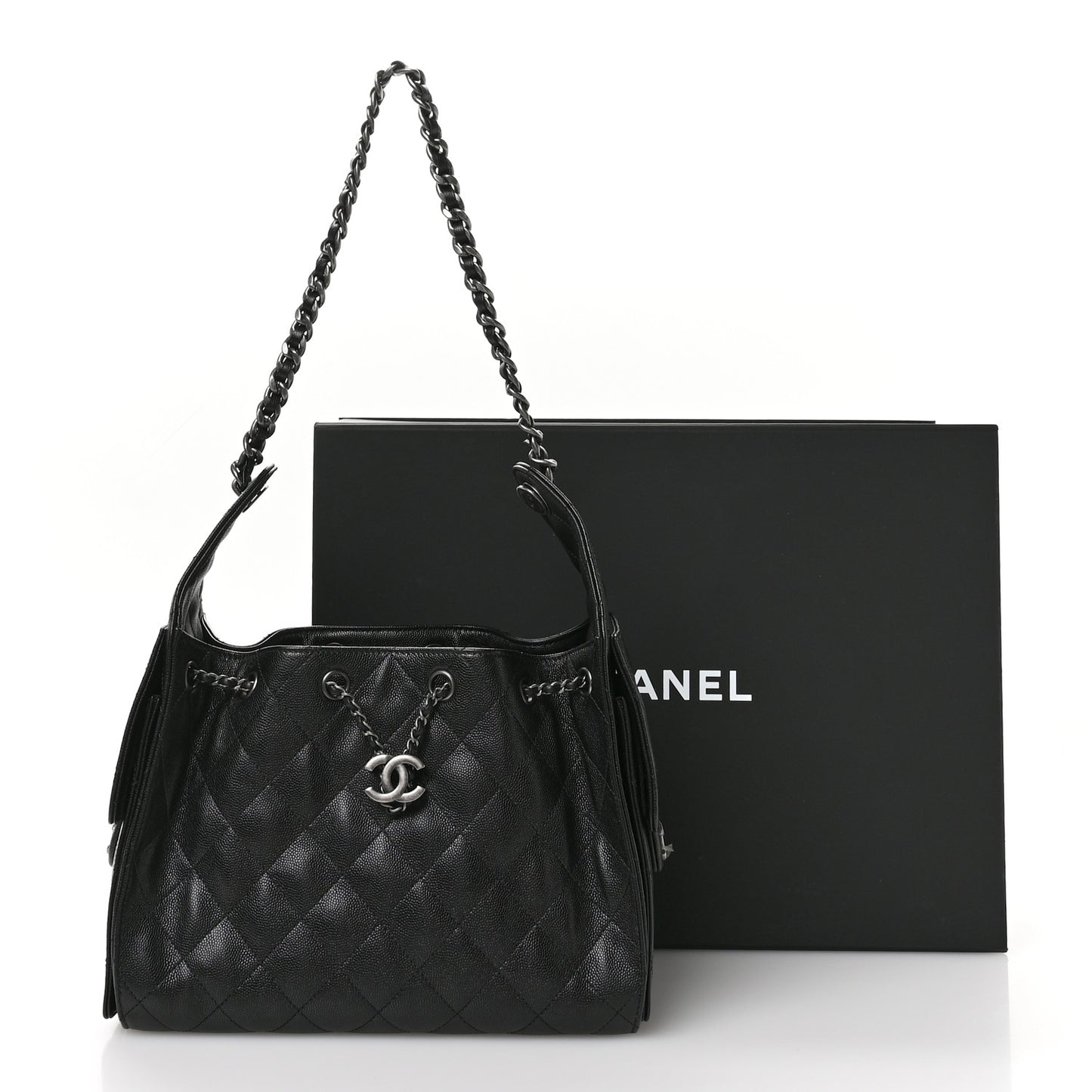 Caviar Quilted Small Chanel 25 Handbag Black