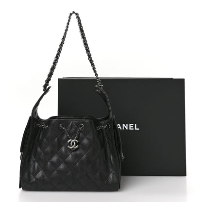 Chanel Caviar Quilted Small Chanel 25 Handbag Black 11 of 11