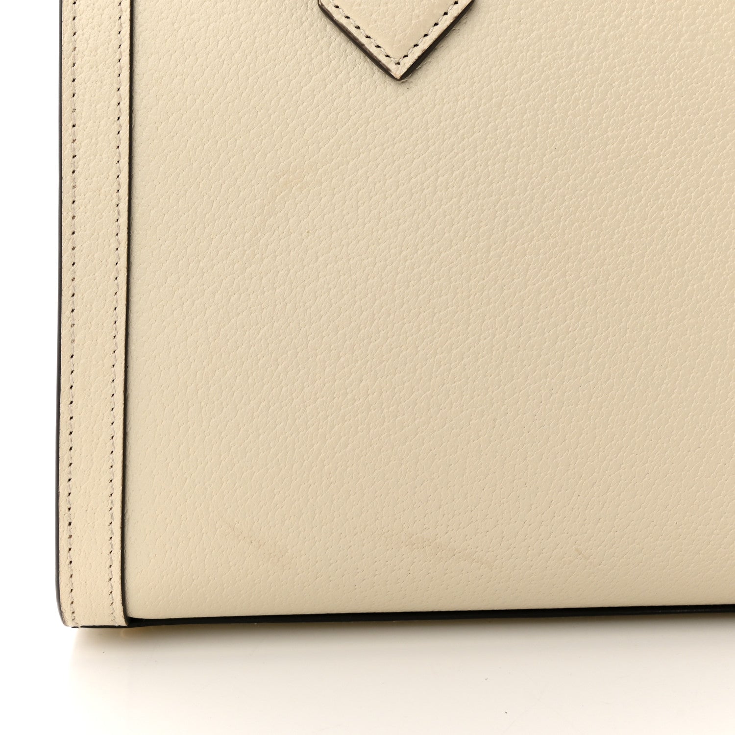 Gucci Textured Dollar Calfskin Web Small Diana Tote Bag Mystic White 10 of 11