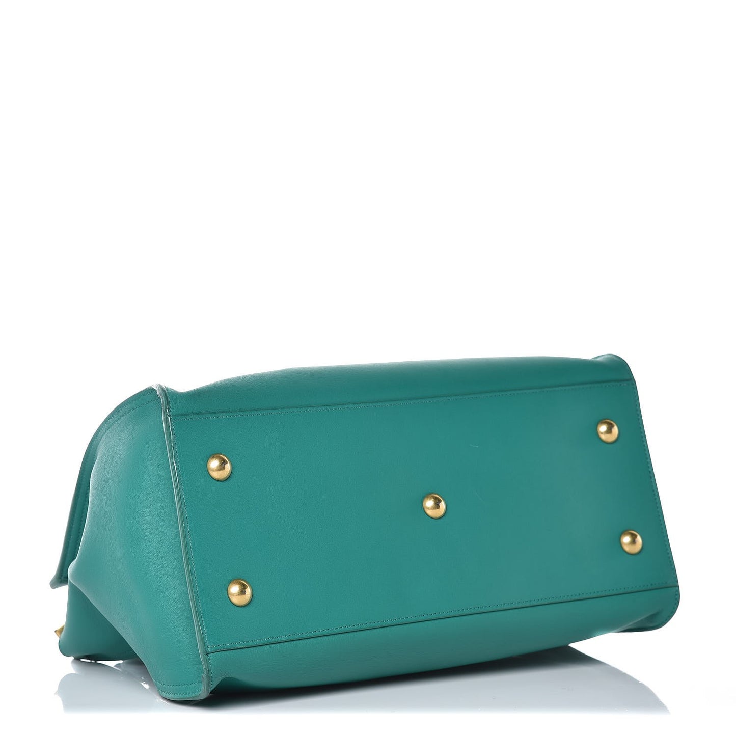 Calfskin Small Classic Y Cabas Green