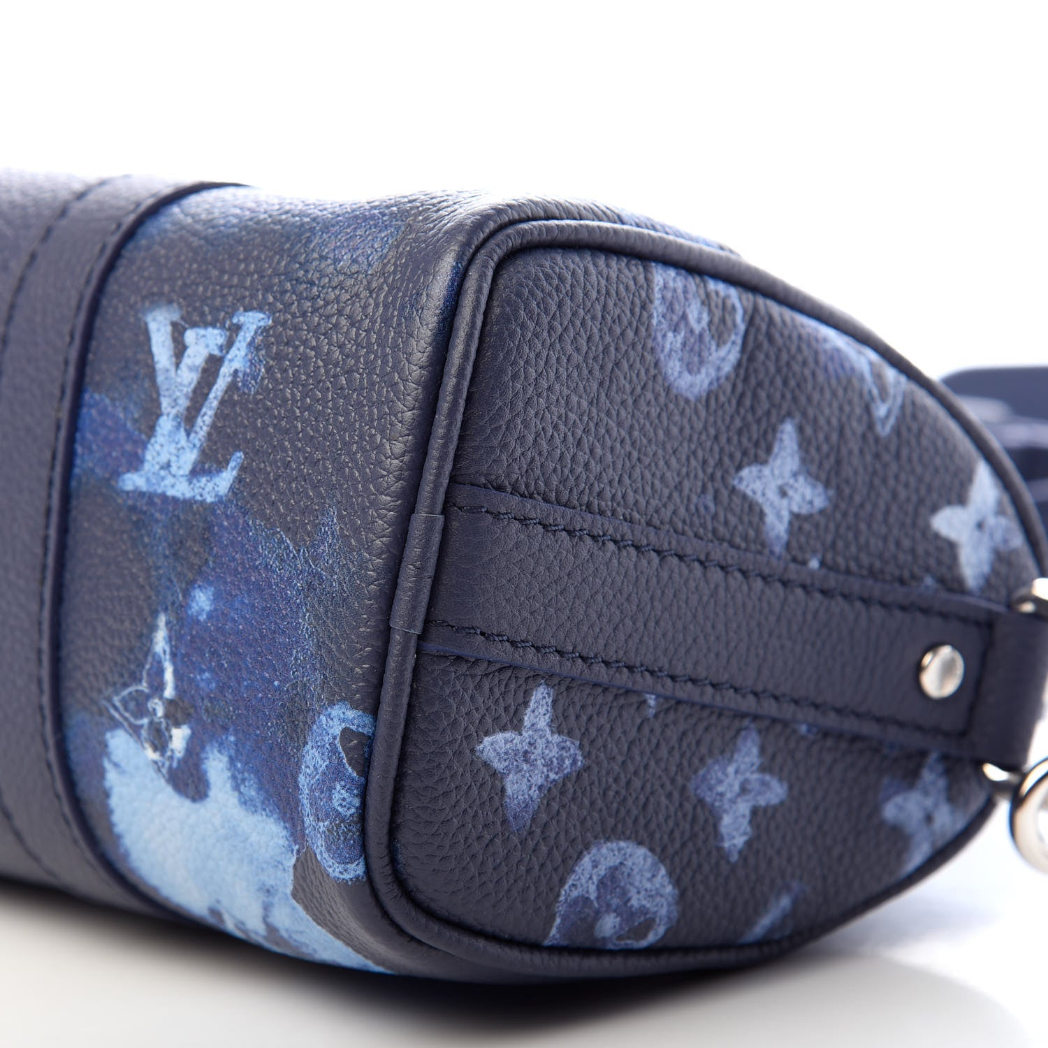 Louis Vuitton Monogram Ink Watercolor Keepall XS Blue 8 of 9