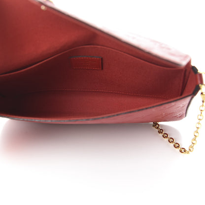 Louis Vuitton Empreinte Pochette Felicie Chain Wallet Cherry 6 of 10