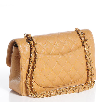 Chanel Caviar Quilted Small Double Flap Beige 3 of 10