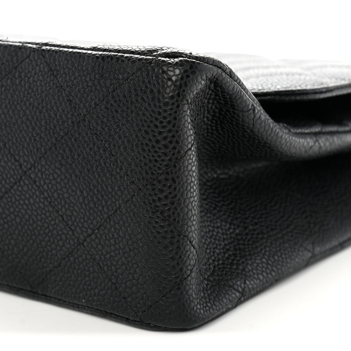 Chanel Caviar Quilted Jumbo Single Flap Black 10 of 13