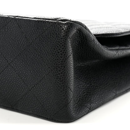 Chanel Caviar Quilted Jumbo Single Flap Black 10 of 13