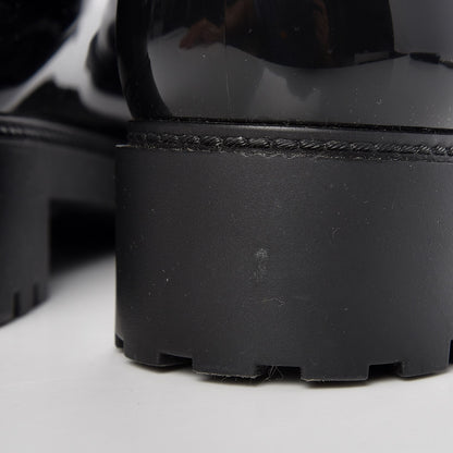 Louis Vuitton Rubber Embossed Monogram Splash Rain Boots 37 Black 9 of 11