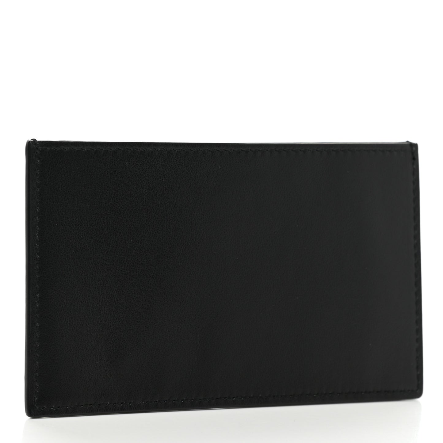 Smooth Calfskin Card Case Black