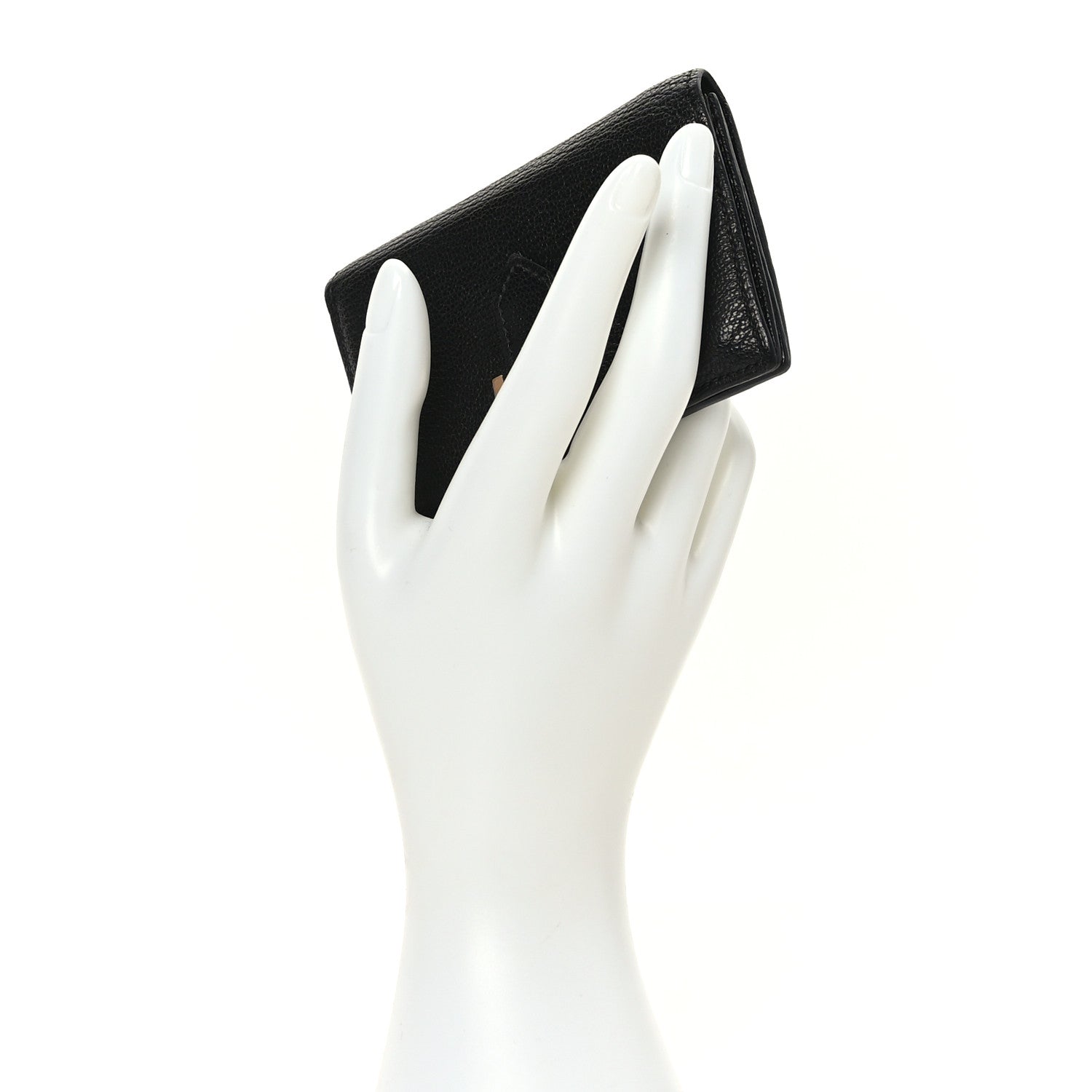 Hermes Chevre Mysore Bearn Card Holder Wallet Black 2 of 8