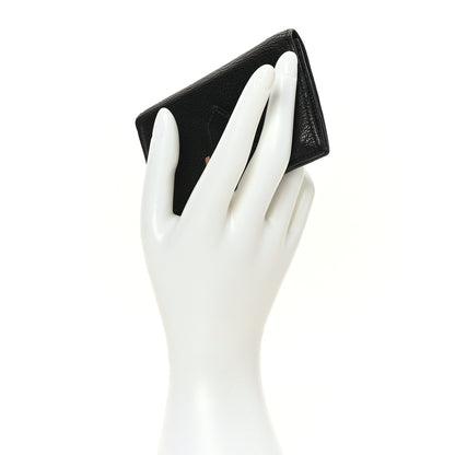 Hermes Chevre Mysore Bearn Card Holder Wallet Black 2 of 8