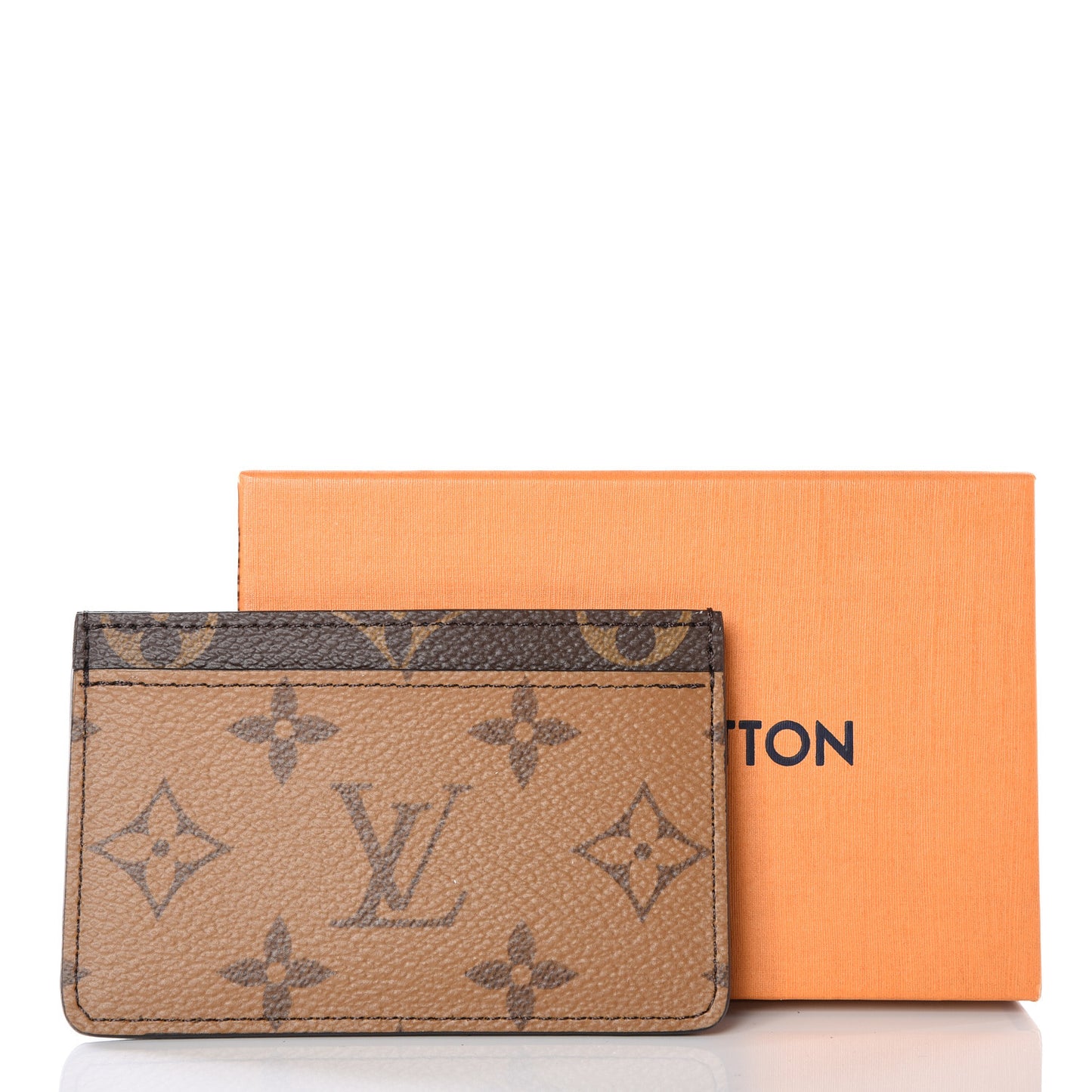 Reverse Monogram Card Holder