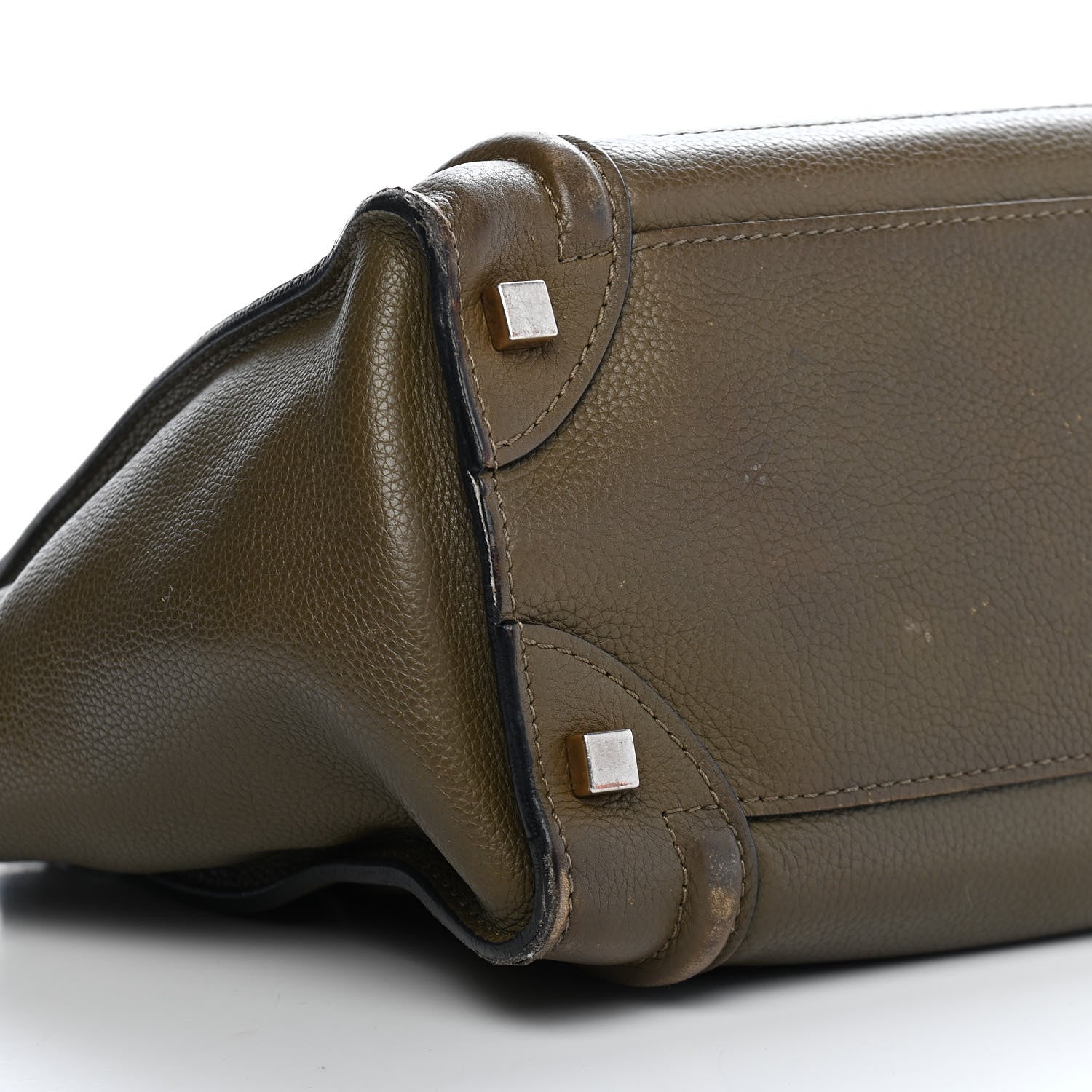 Celine Drummed Calfskin Micro Luggage Jungle 7 of 11