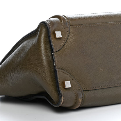 Celine Drummed Calfskin Micro Luggage Jungle 7 of 11