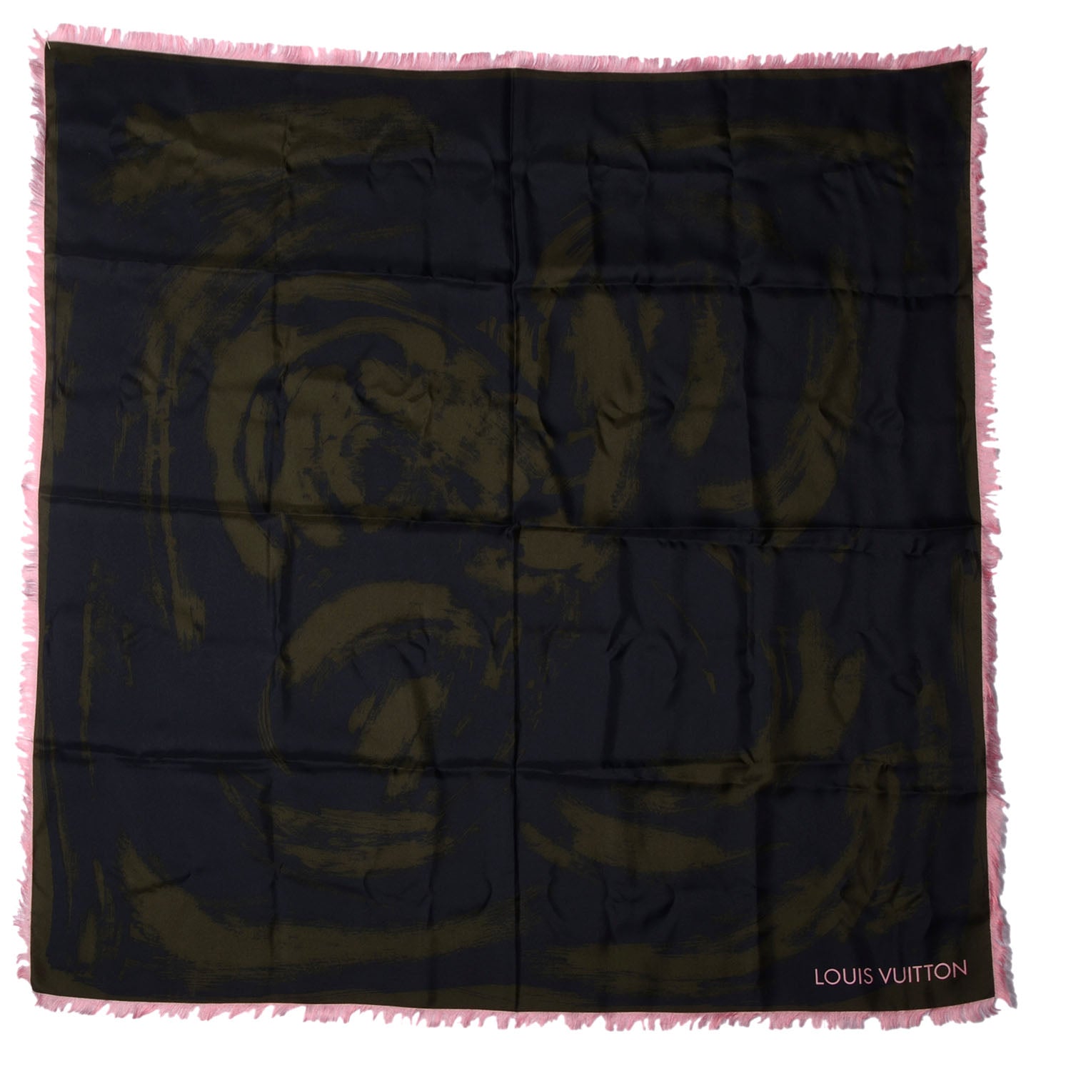 Louis Vuitton Silk Arty Flower Scarf Marine 2 of 3