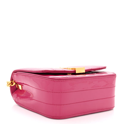 Saint Laurent Patent Calfskin Matelasse Monogram Small Vicky Chain Bag Bubblegum 4 of 10