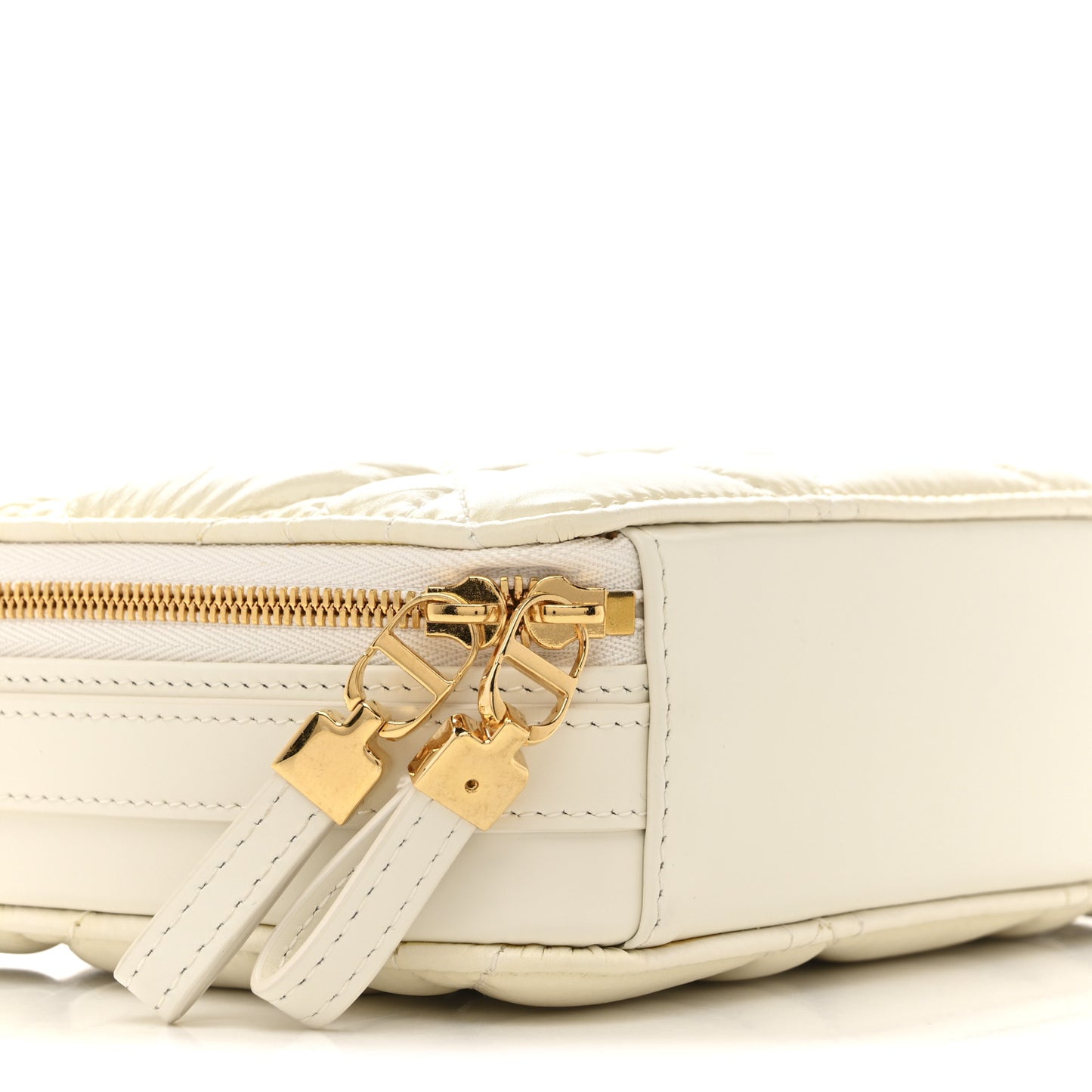 Calfskin Macrocannage Caro Box Bag Latte