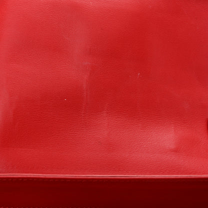 Versace Calfskin Medusa Chain Clutch Red 11 of 13