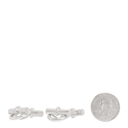 Hermes Sterling Silver Mini Chaine d'Ancre Cufflinks 2 of 4