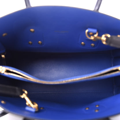 Saint Laurent Calfskin Small Sac De Jour Black Blue Majorelle 5 of 10