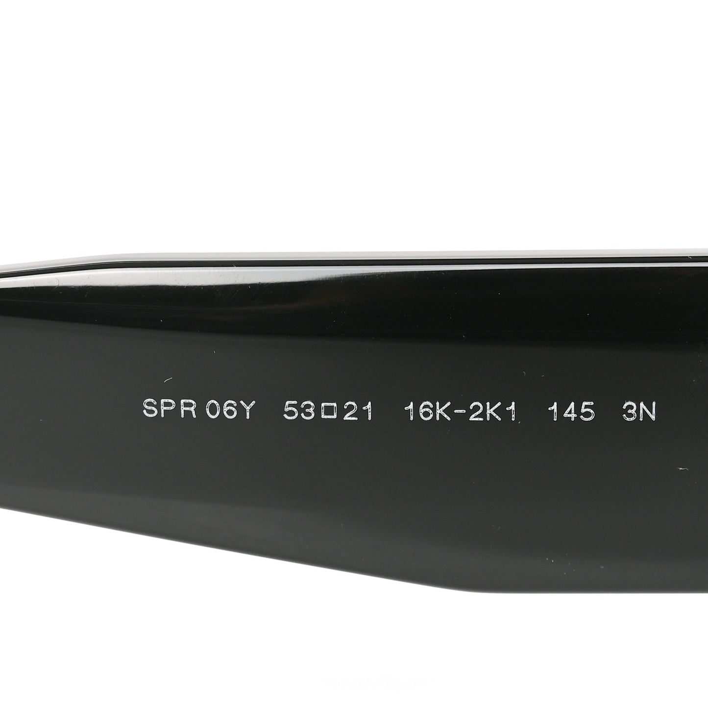 Acetate Symbole Sunglasses SPR 06Y Black Black
