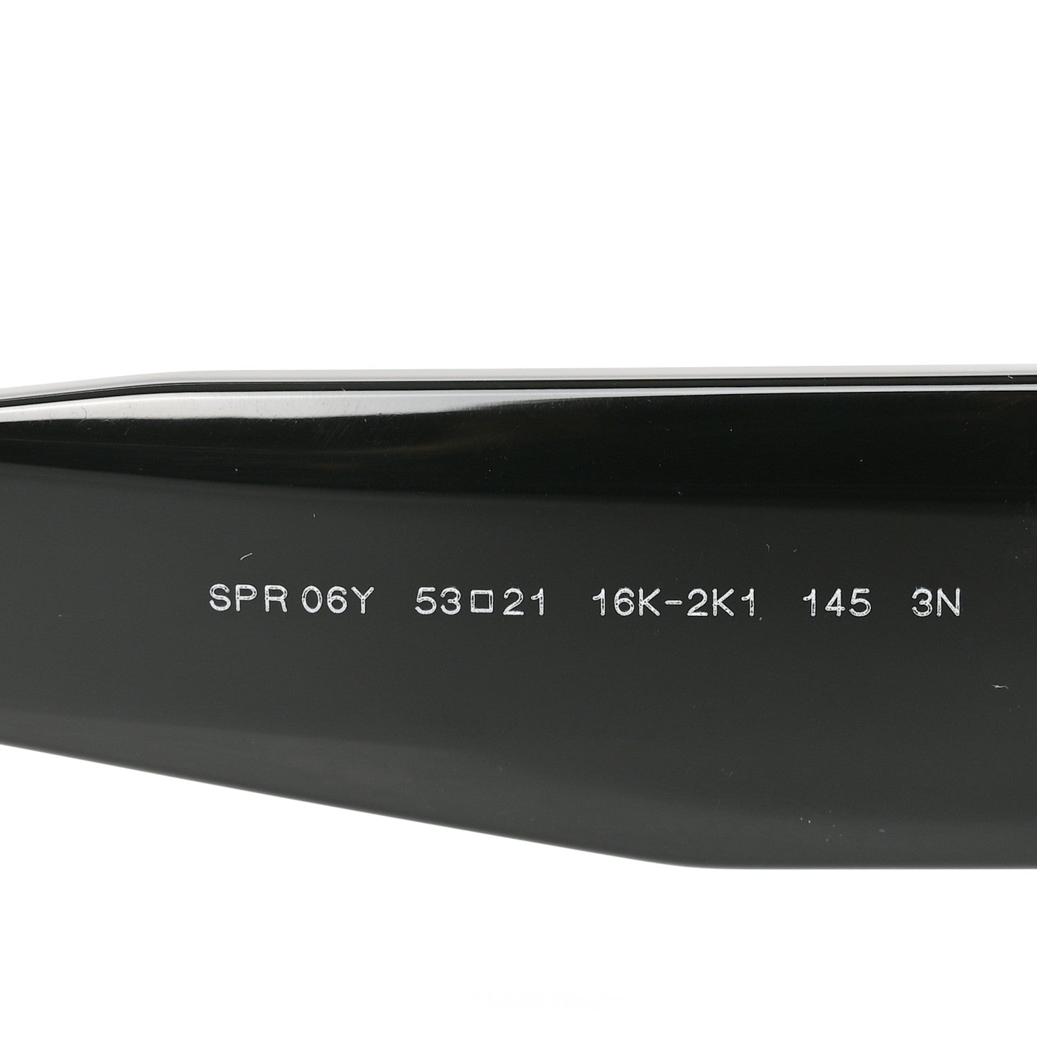 Prada Acetate Symbole Sunglasses SPR 06Y Black Black 6 of 6