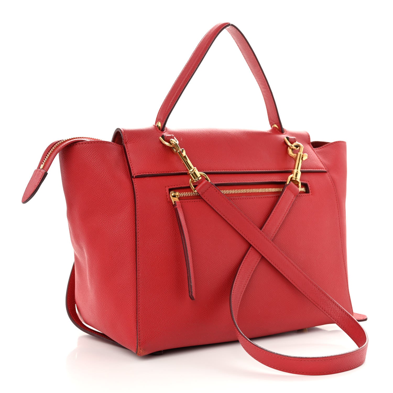 Celine Grained Calfskin Mini Belt Bag Coquelicot 3 of 17