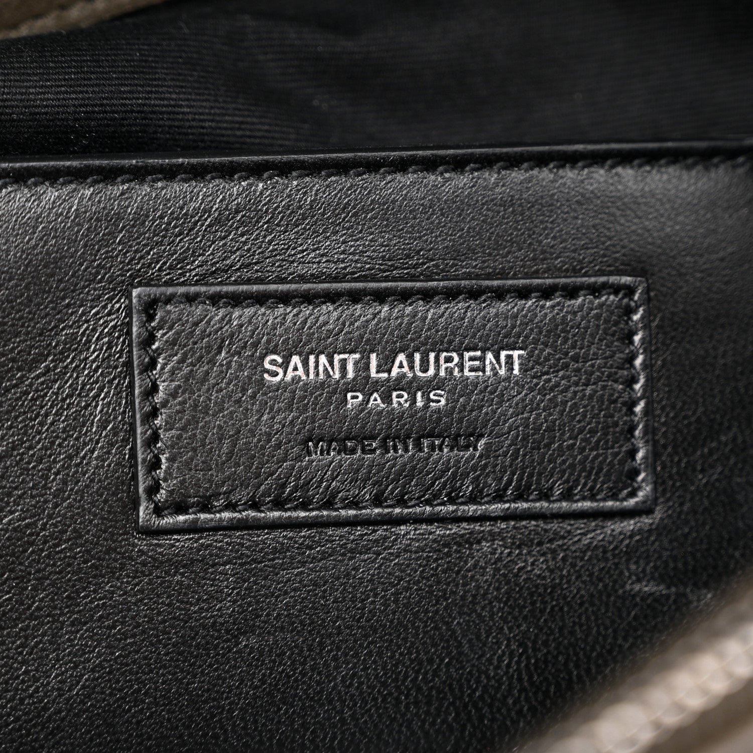 Saint Laurent Sheepskin Matelasse Chevron Monogram Large College Satchel Dark Anthracite 6 of 14