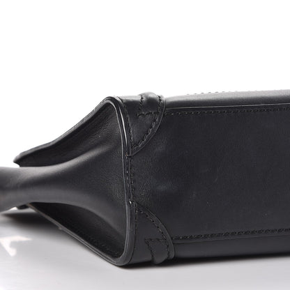 Celine Smooth Calfskin Nano Luggage Black 11 of 12