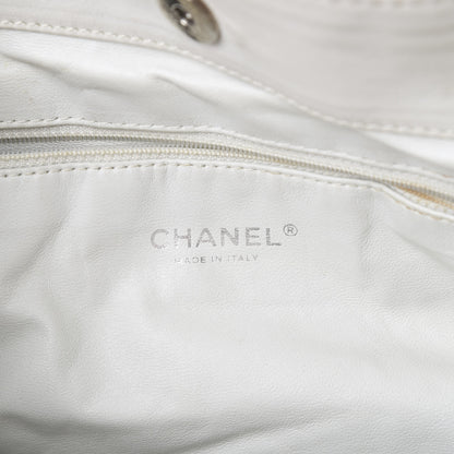 Chanel Calfskin Large East West Modern Chain Tote White 5 of 23