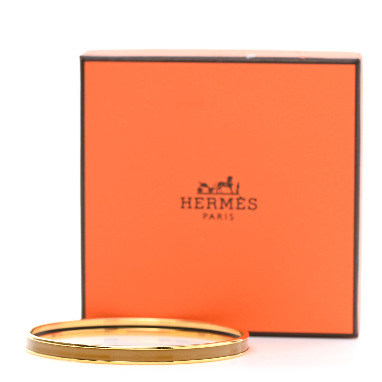 Enamel Uni Bangle Bronze Dore