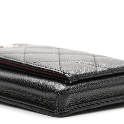 Chanel Caviar Quilted CC Phone Holder Black 10 of 13