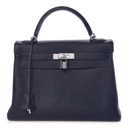 Hermes Togo Kelly Retourne 32 Indigo 1 of 11