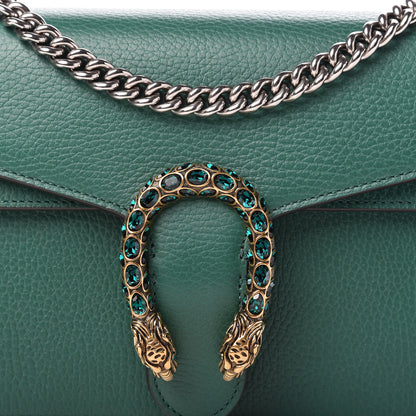 Gucci Pebbled Calfskin Small Dionysus Shoulder Bag Emerald 10 of 10