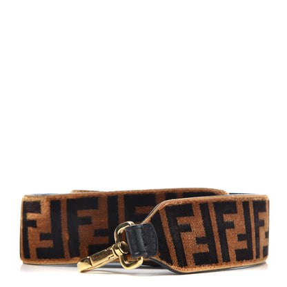 Fendi Velvet Tapestry FF Strap You Tobacco 1 of 5