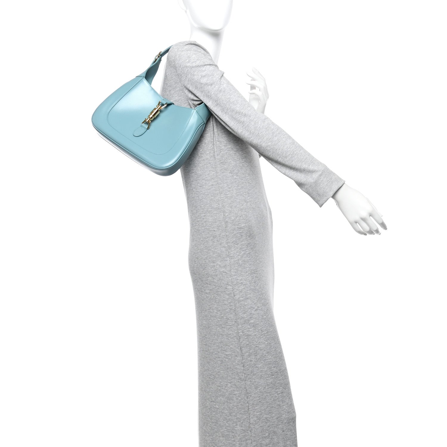 Gucci Boarded Dyana Lux Calfskin Small Jackie 1961 Hobo Dusty