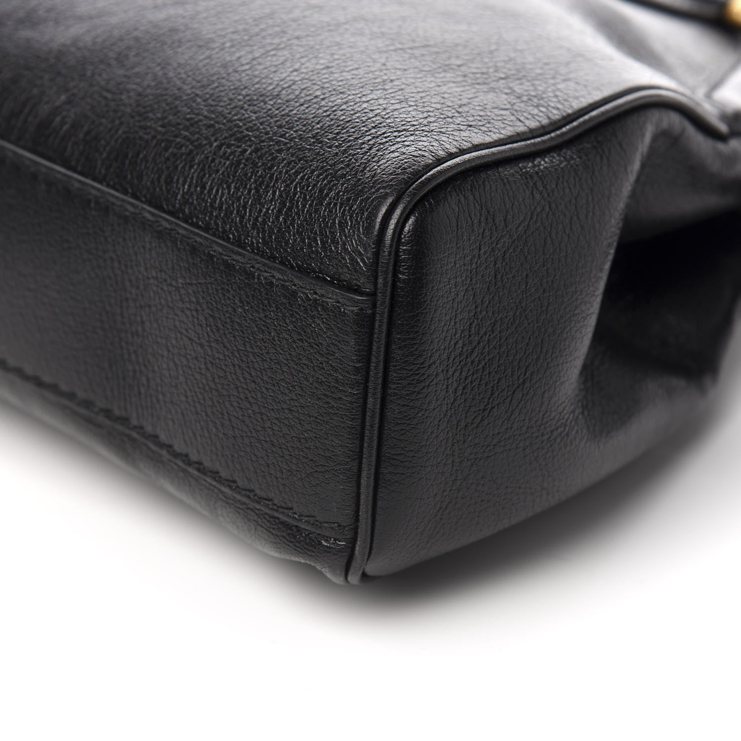 Gucci Calfskin Medium Re(Belle) Top Handle Bag Black 9 of 9