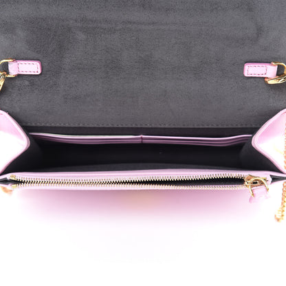Fendi Vitello Flamingo Tube Wallet on Chain Lavanda 5 of 11