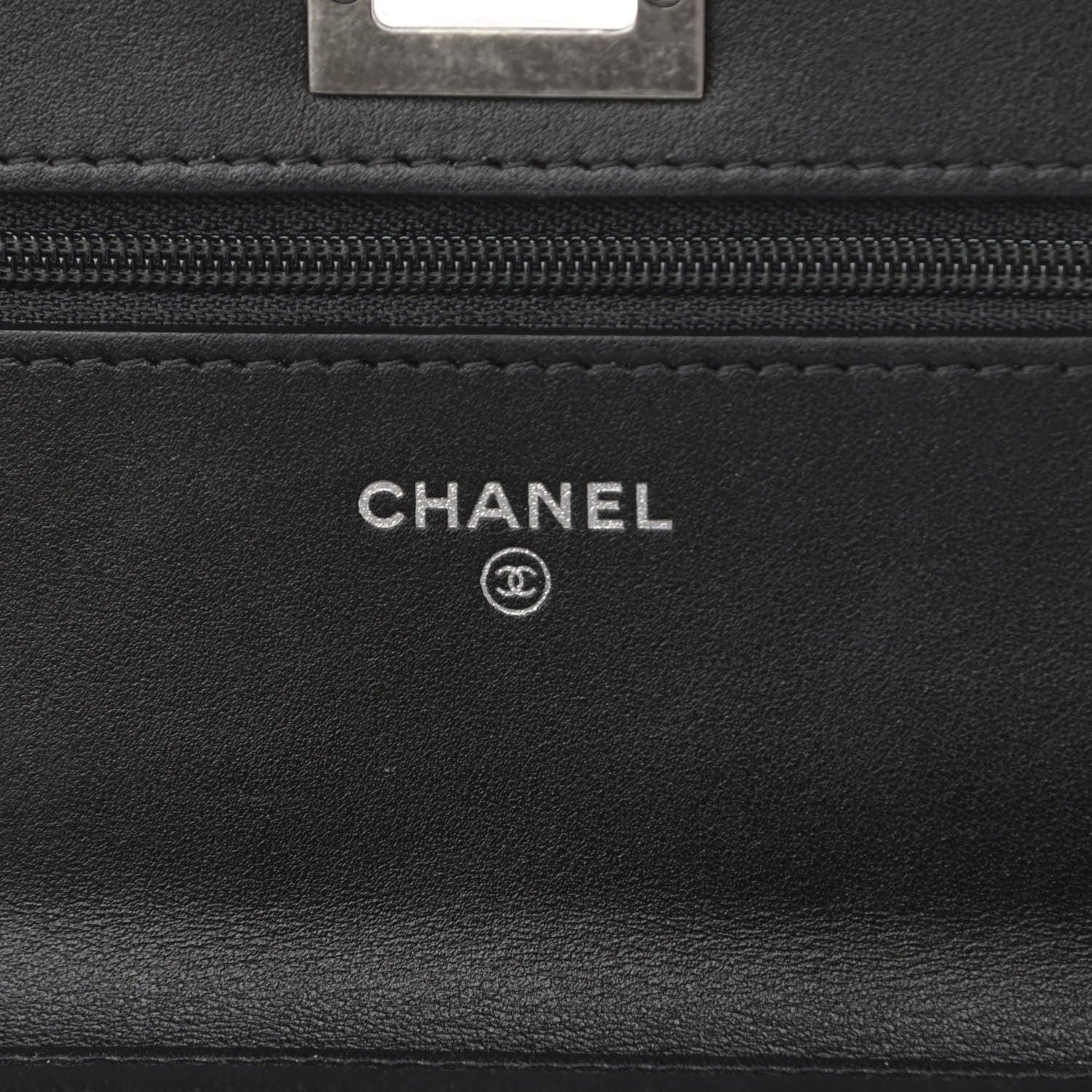Chanel Aged Calfskin Quilted Reissue Wallet On Chain WOC Black 6 of 11