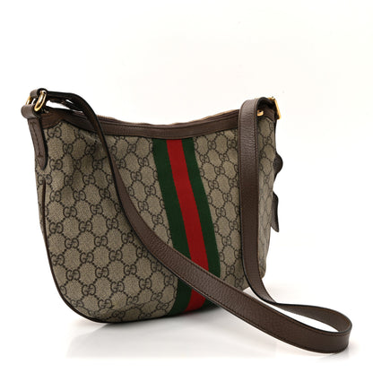 Gucci GG Supreme Monogram Web Small Ophidia Half Moon Hobo Brown 5 of 19