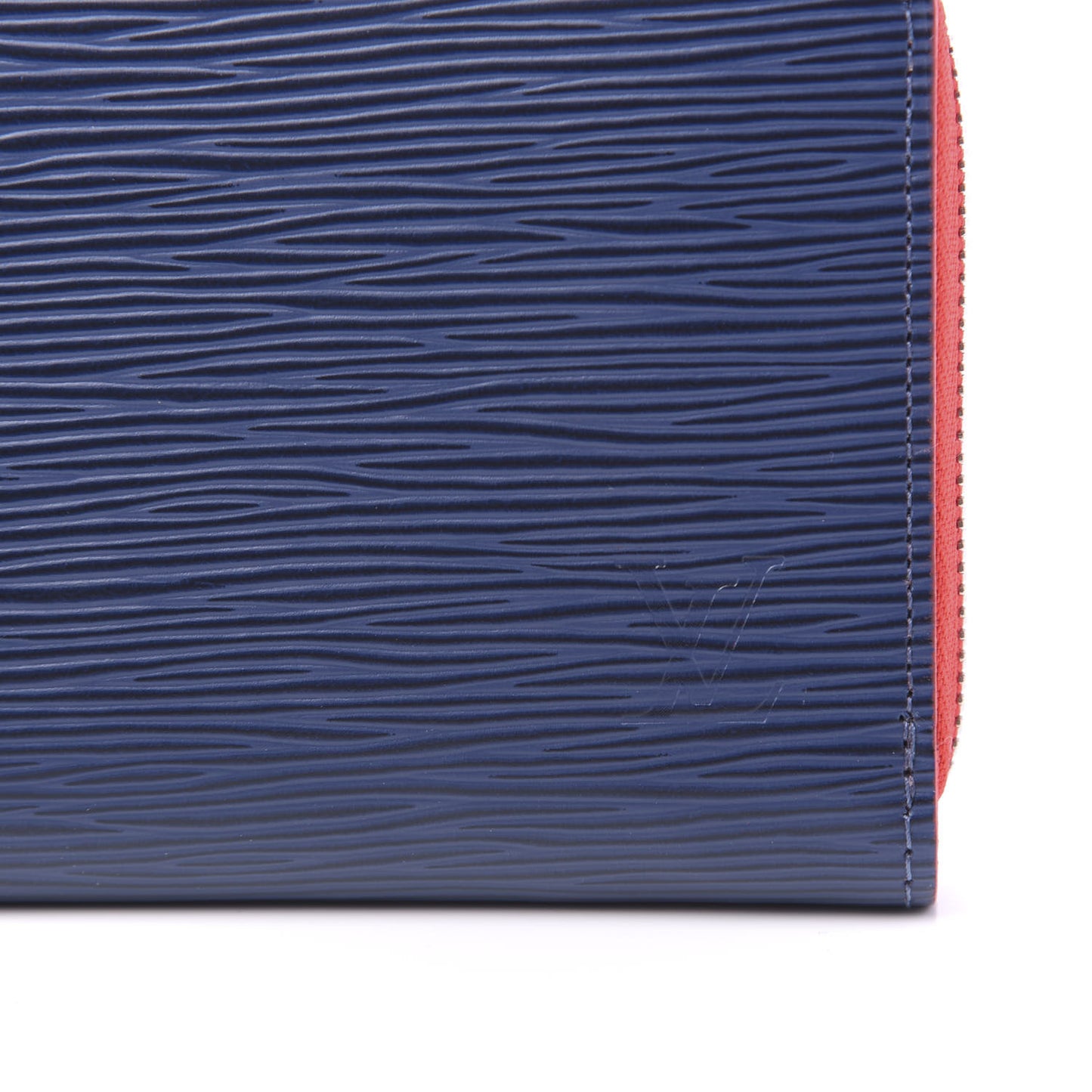 Epi Zippy Wallet Cobalt Coquelicot