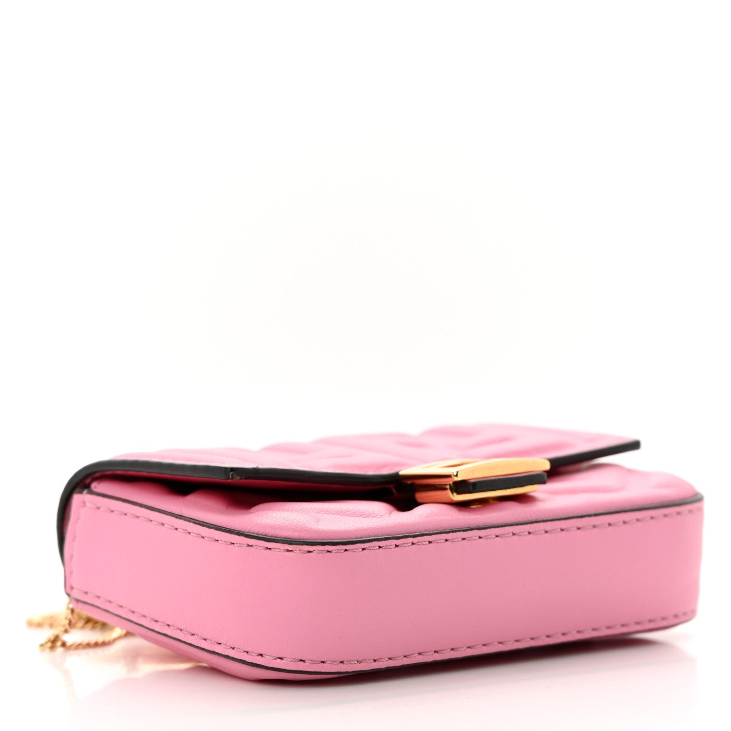 Fendi Nappa Matisse FF Embossed Nano Baguette Charm Lollypop 4 of 15