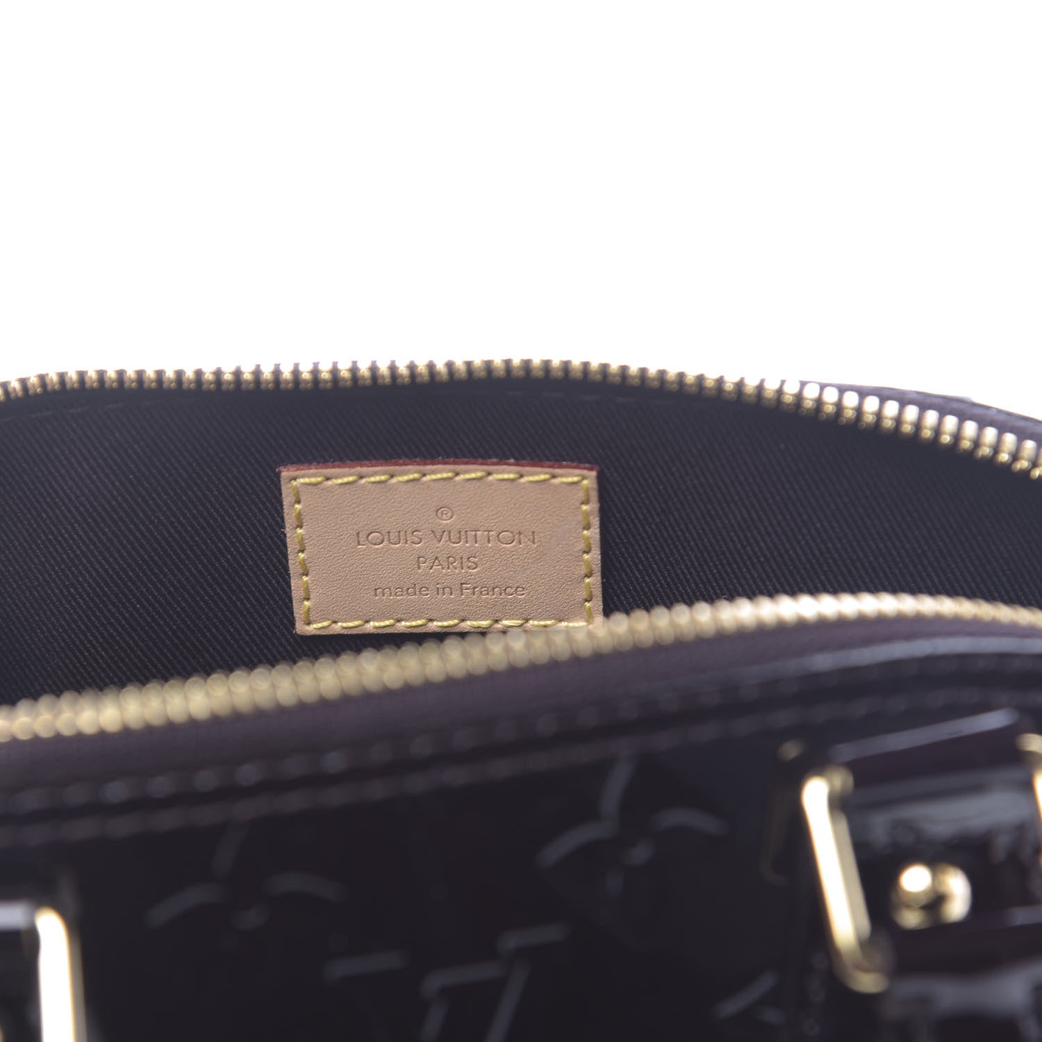 Louis Vuitton Vernis Alma BB Amarante 6 of 10