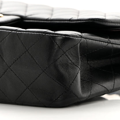 Chanel Lambskin Quilted Medium Double Flap Black 10 of 16
