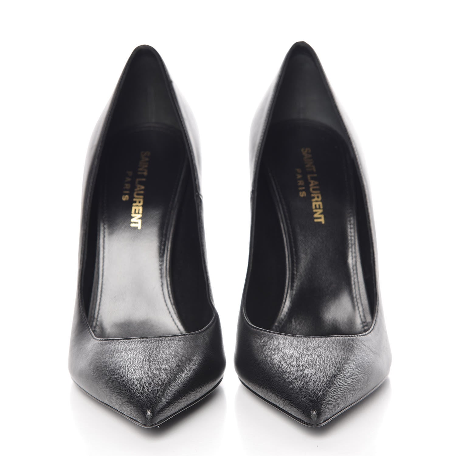 Saint Laurent Nappa Opyum 110 Pumps 38 Black 2 of 14
