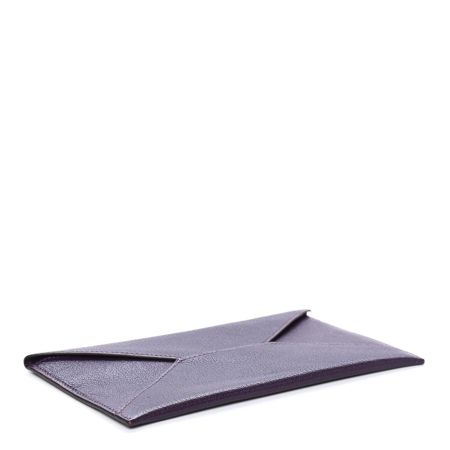 Chevre Mysore Envelope Pouch Raisin