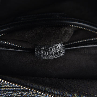 Celine Drummed Calfskin Micro Luggage Black 6 of 10