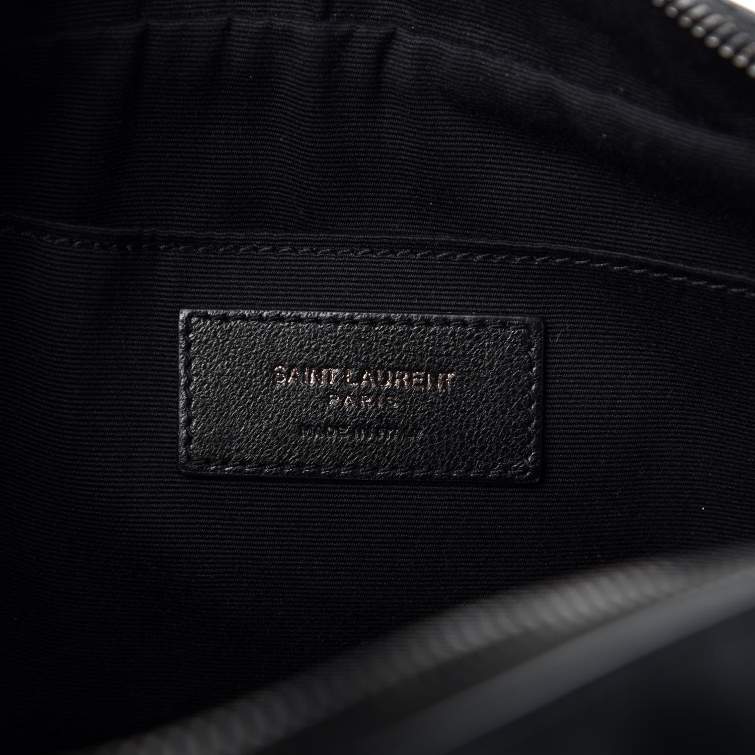 Saint Laurent Calfskin Matelasse Monogram Lou Camera Bag Black 8 of 10