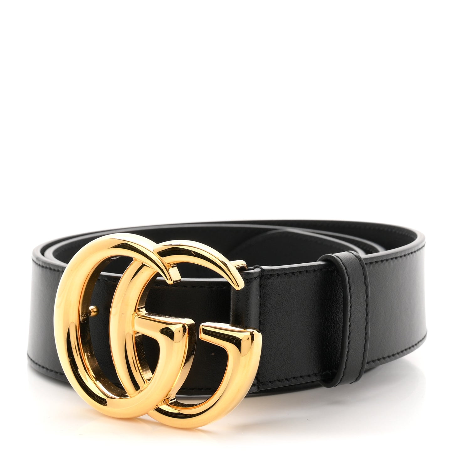 Plutone Calfskin Double G 40mm Belt 85 34 Black