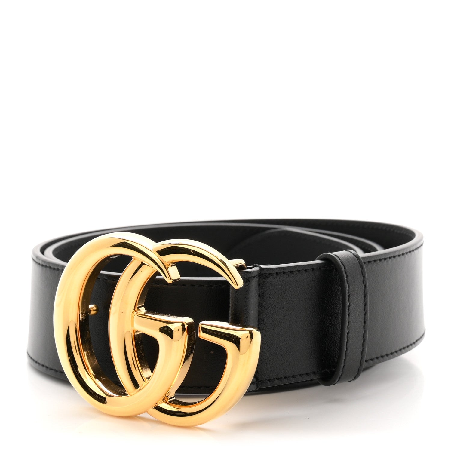 Gucci Plutone Calfskin Double G 40mm Belt 85 34 Black 1 of 5