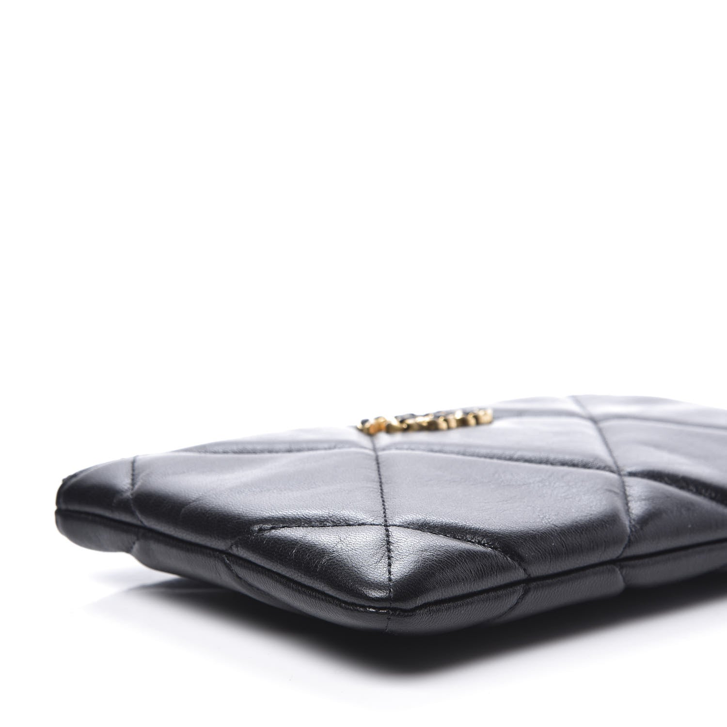 Chanel Goatskin Quilted 19 Cosmetic Case Black 5 of 11