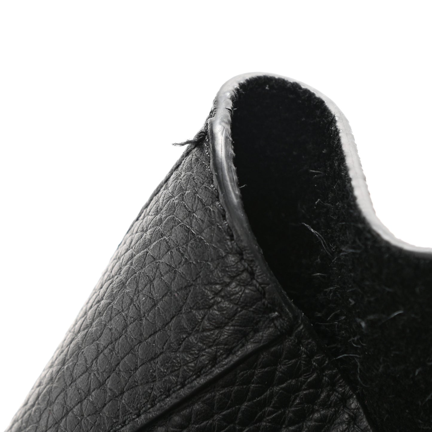 Heavy Grain Calfskin Small Millie Tote Black